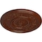 Ekena Millwork Marseille Ceiling Medallion (Canopies up to 4 1/4"), 16 1/8"OD x 5/8"P, Burnished Mahogany Crackle CM16MABMC - alternate 2